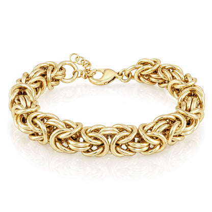 Byzantine Link Bracelet – Bold Interwoven Chain Design