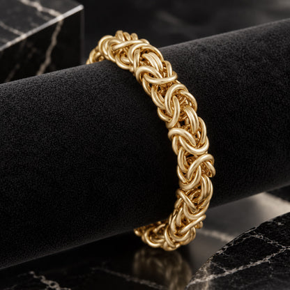 Byzantine Link Bracelet – Bold Interwoven Chain Design