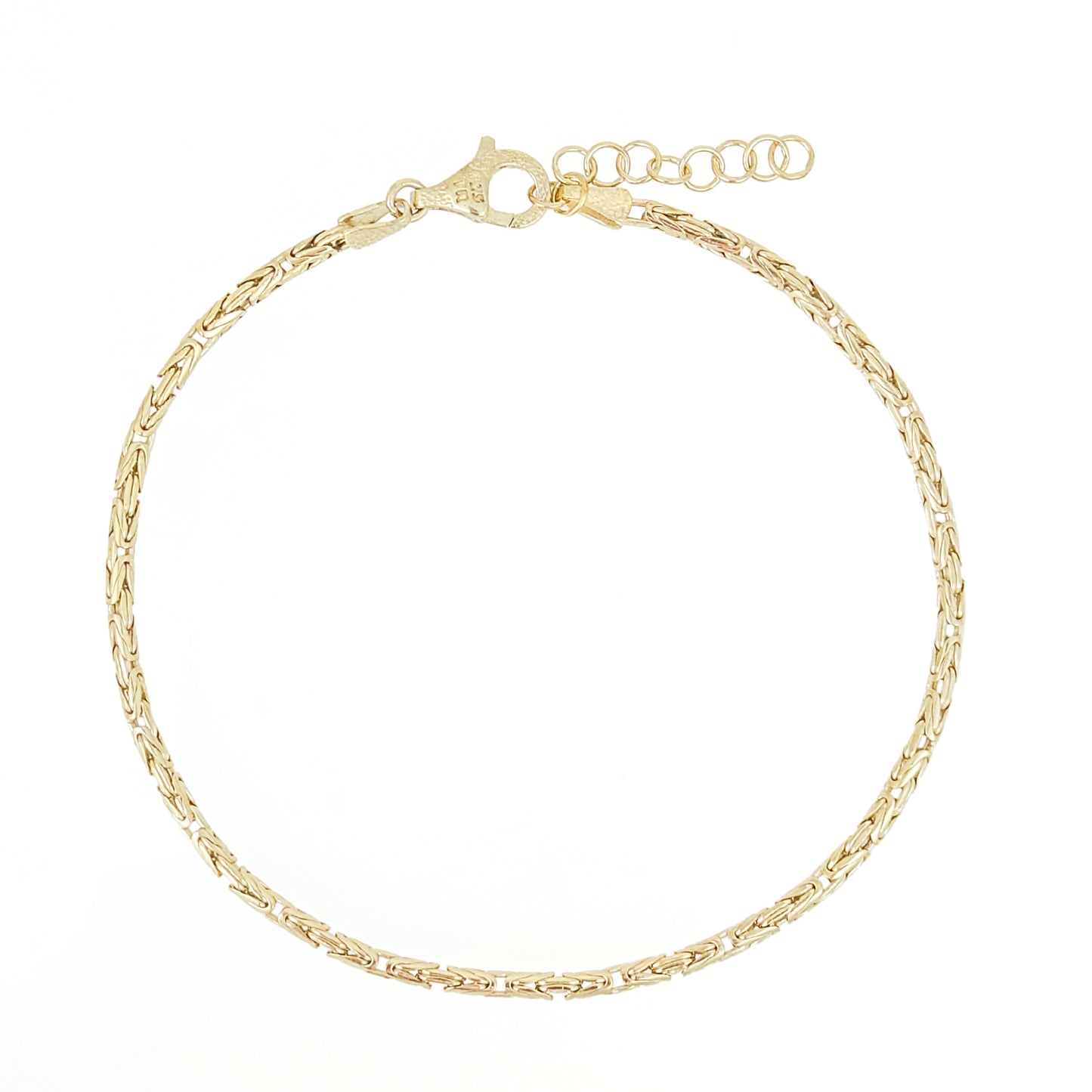 Classic Gold Byzantine Anklet for Everyday Wear