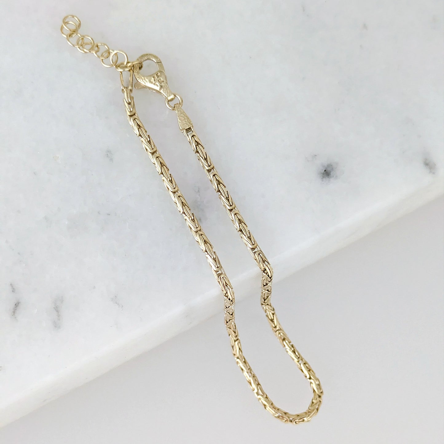 Classic Gold Byzantine Anklet for Everyday Wear