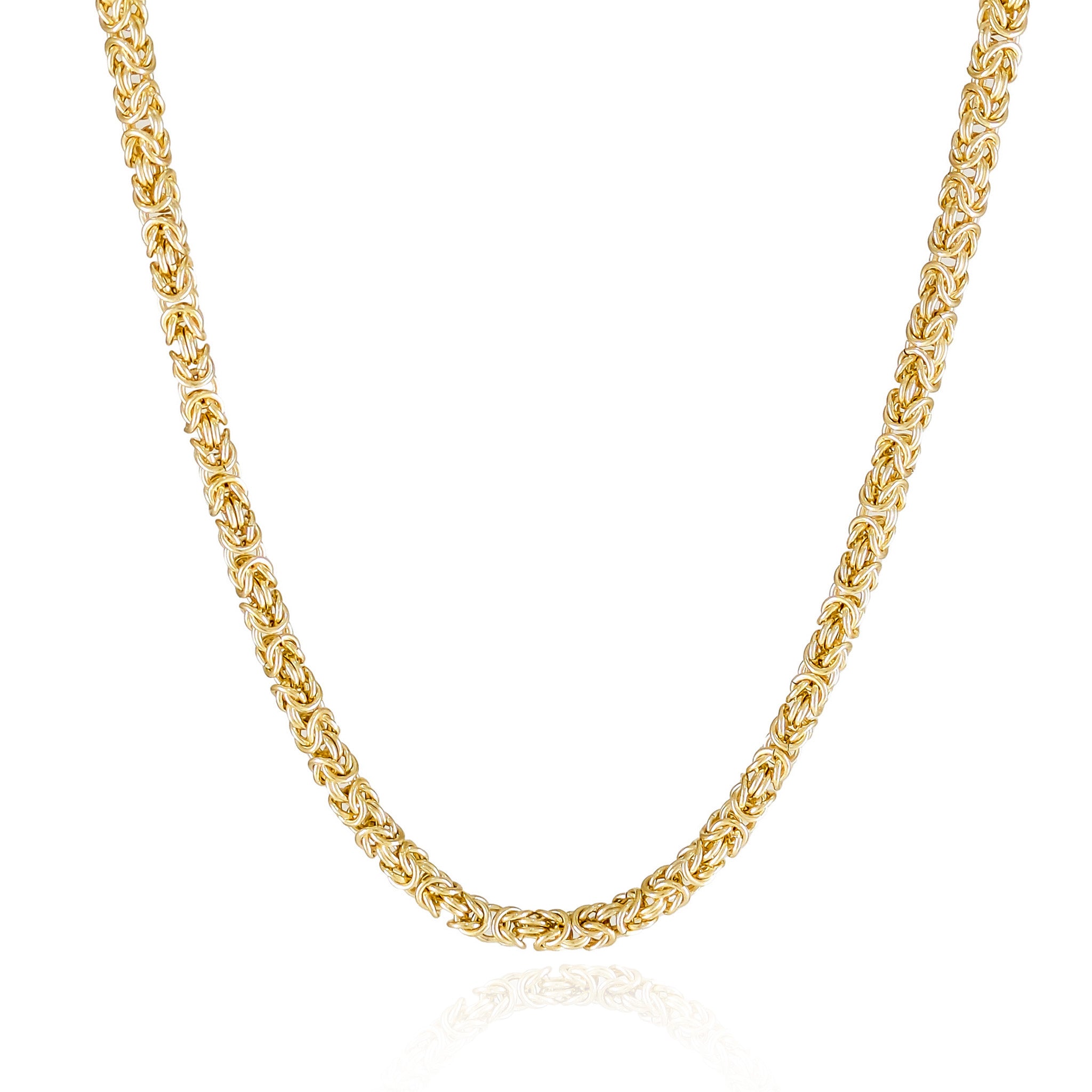 18k Gold Timeless Classic Byzantine Necklace | TurkishBling