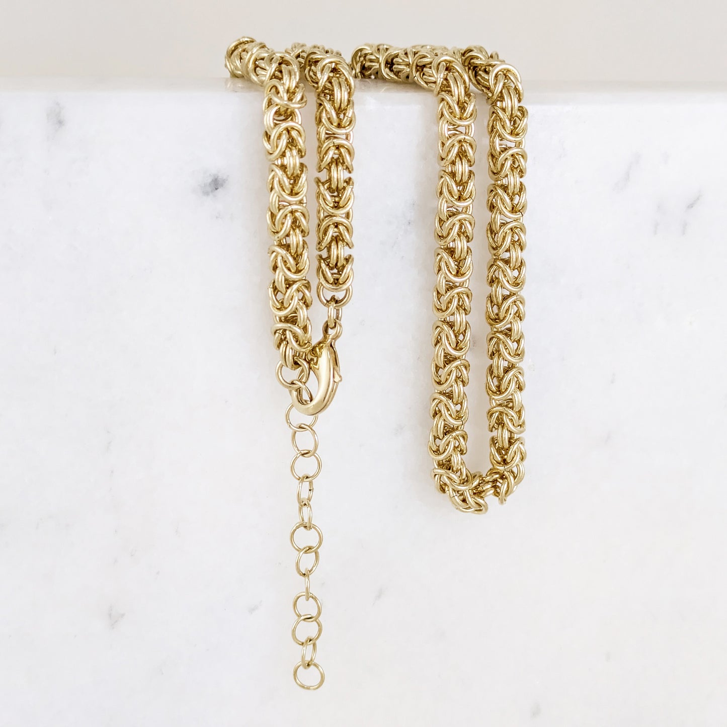 Timeless Classic Byzantine Necklace Lobster Claw Clasp - 5.5mm Gauge