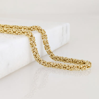 Timeless Classic Byzantine Necklace Lobster Claw Clasp - 5.5mm Gauge