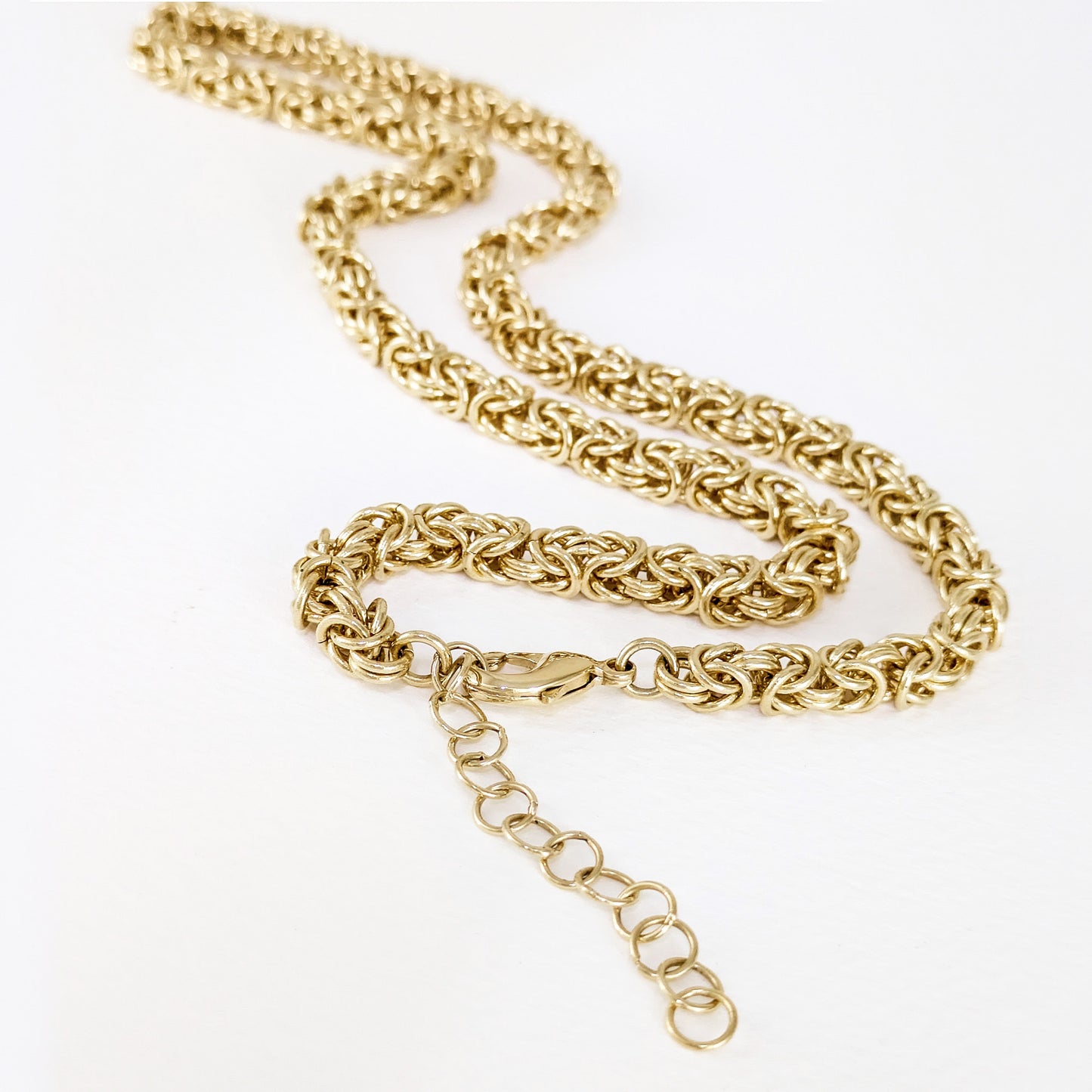 Timeless Classic Byzantine Necklace Lobster Claw Clasp - 5.5mm Gauge