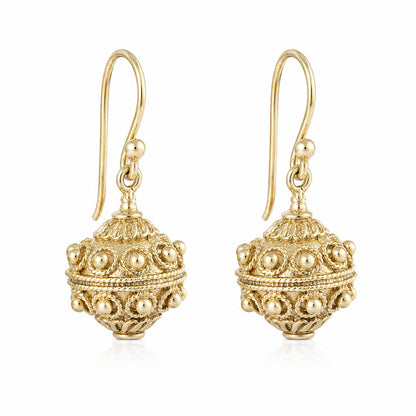 Ornate Bead Drop Earrings