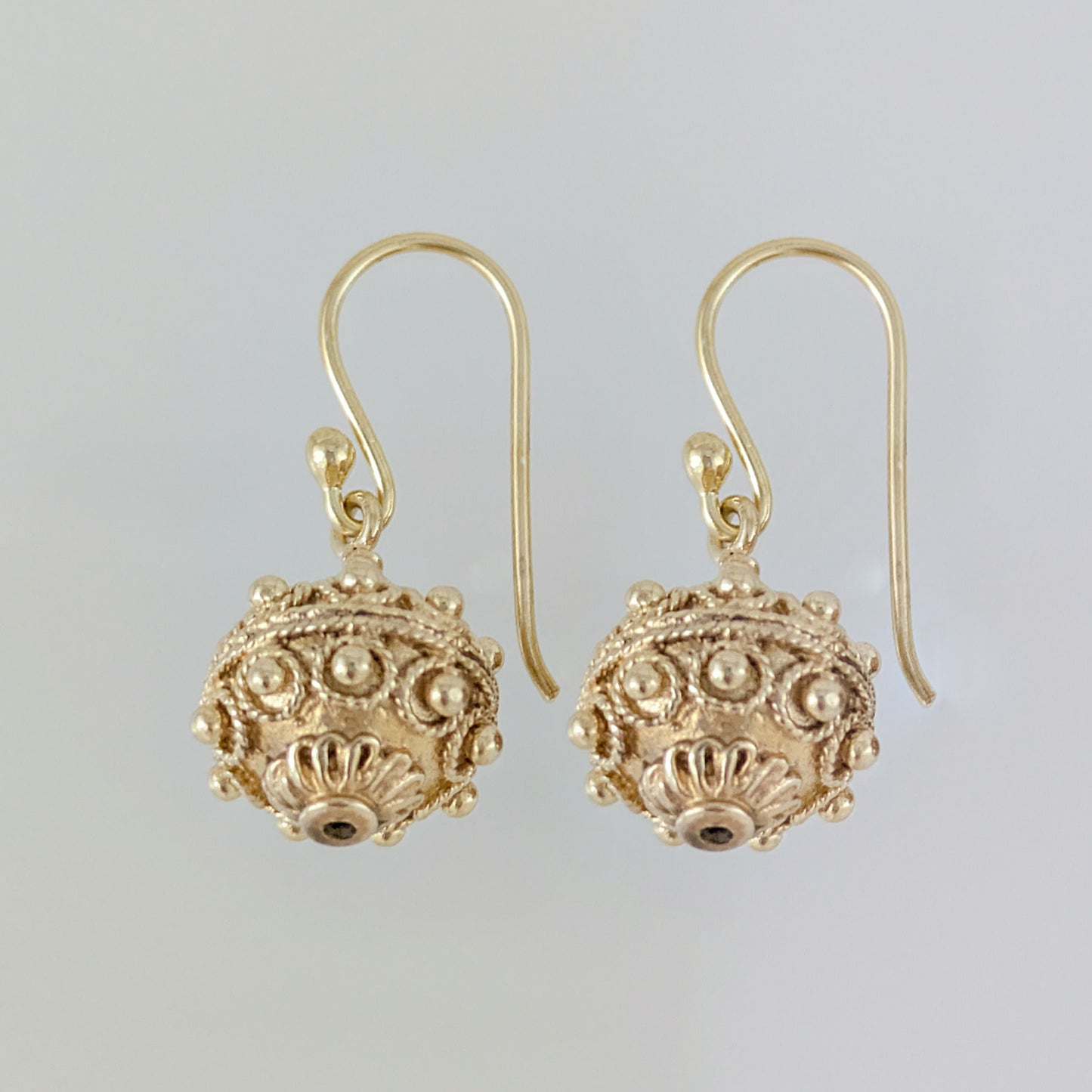 Ornate Bead Drop Earrings