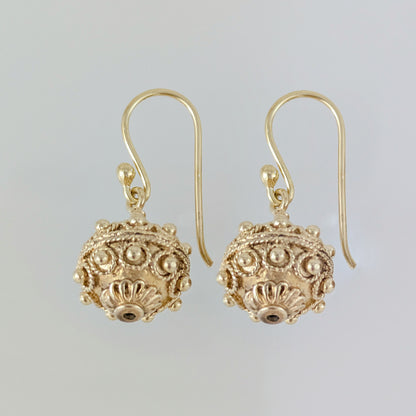 Ornate Bead Drop Earrings