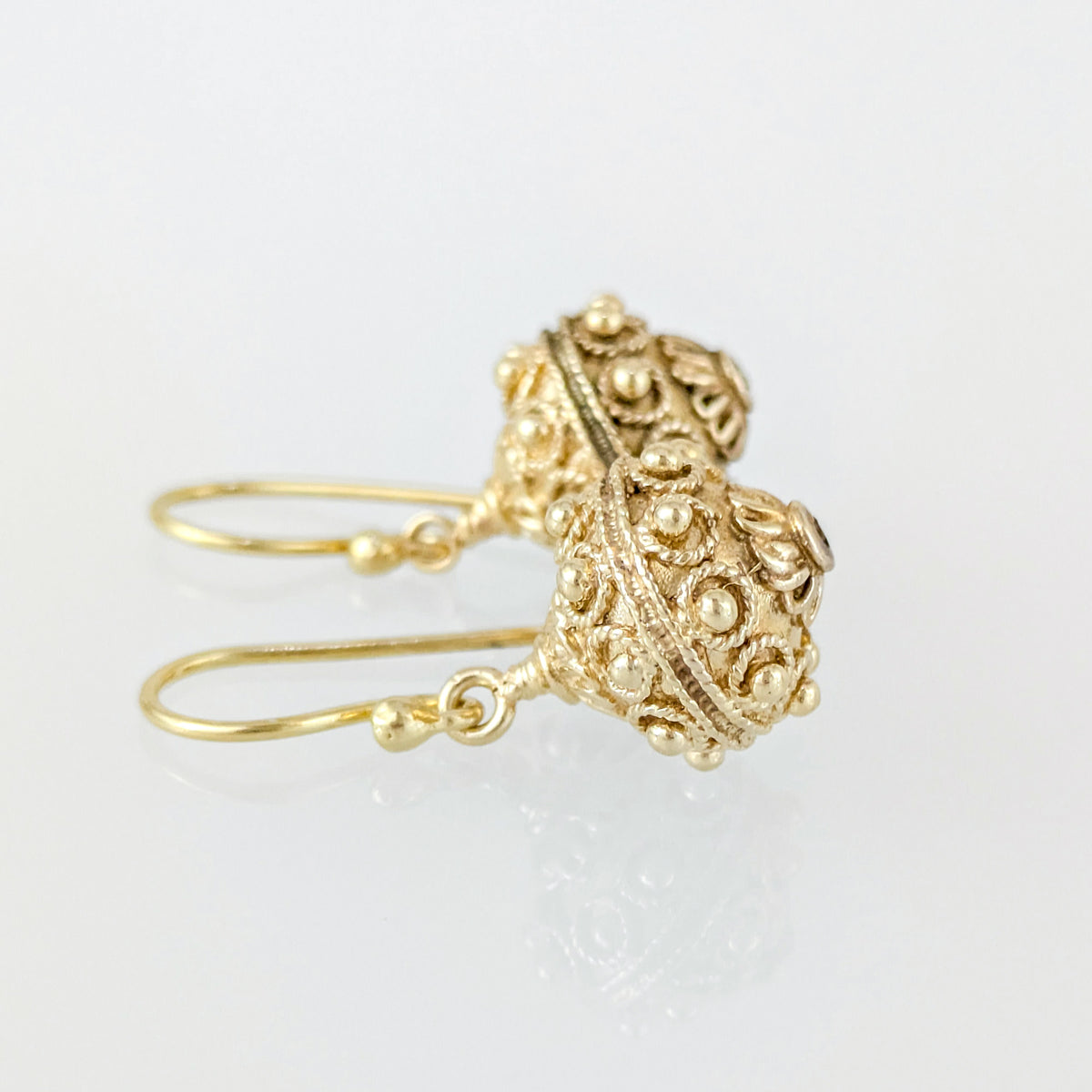 Ornate Bead Drop Earrings