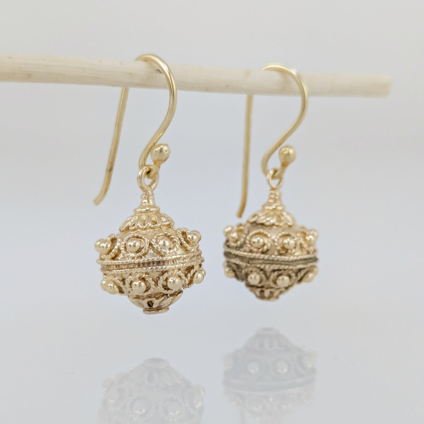 Ornate Bead Drop Earrings