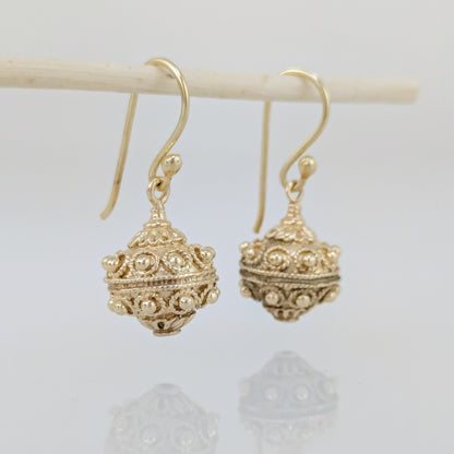 Ornate Bead Drop Earrings