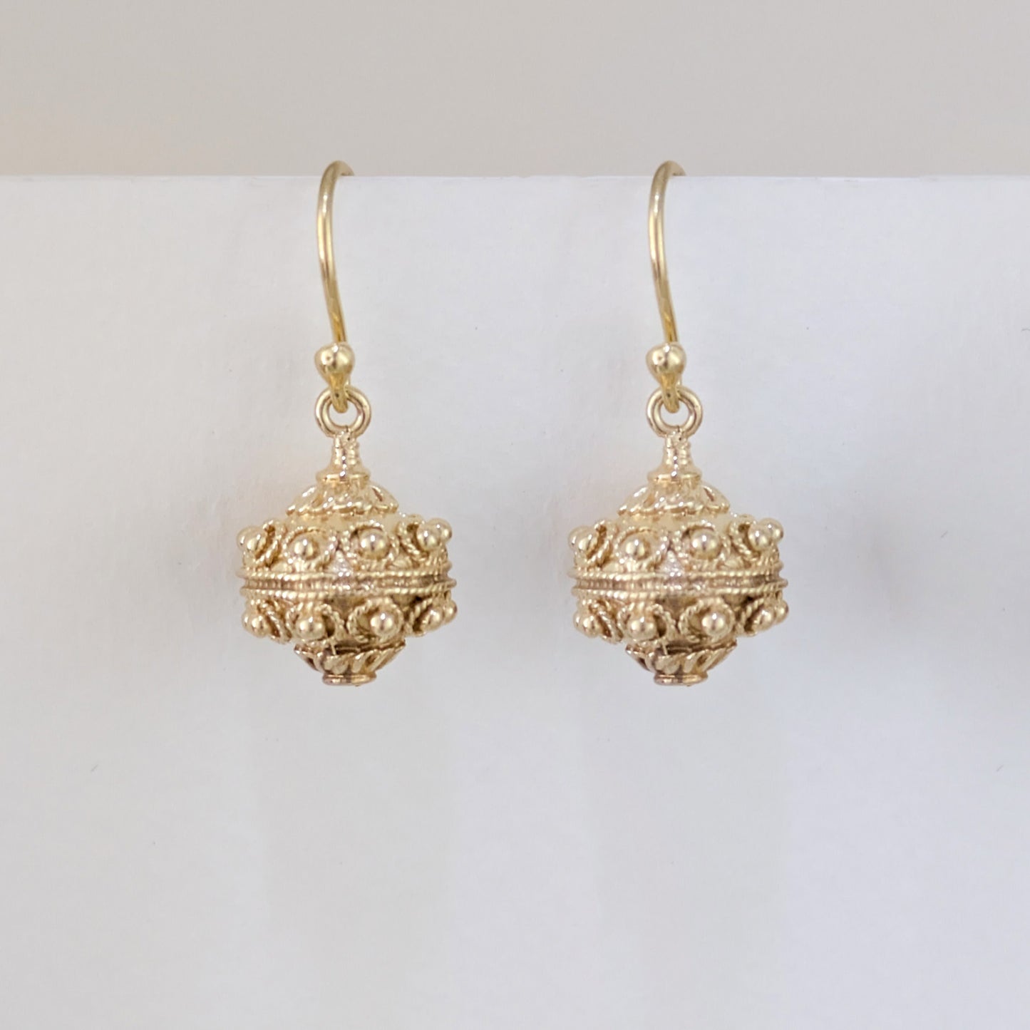 Ornate Bead Drop Earrings