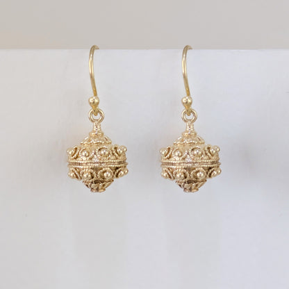 Ornate Bead Drop Earrings