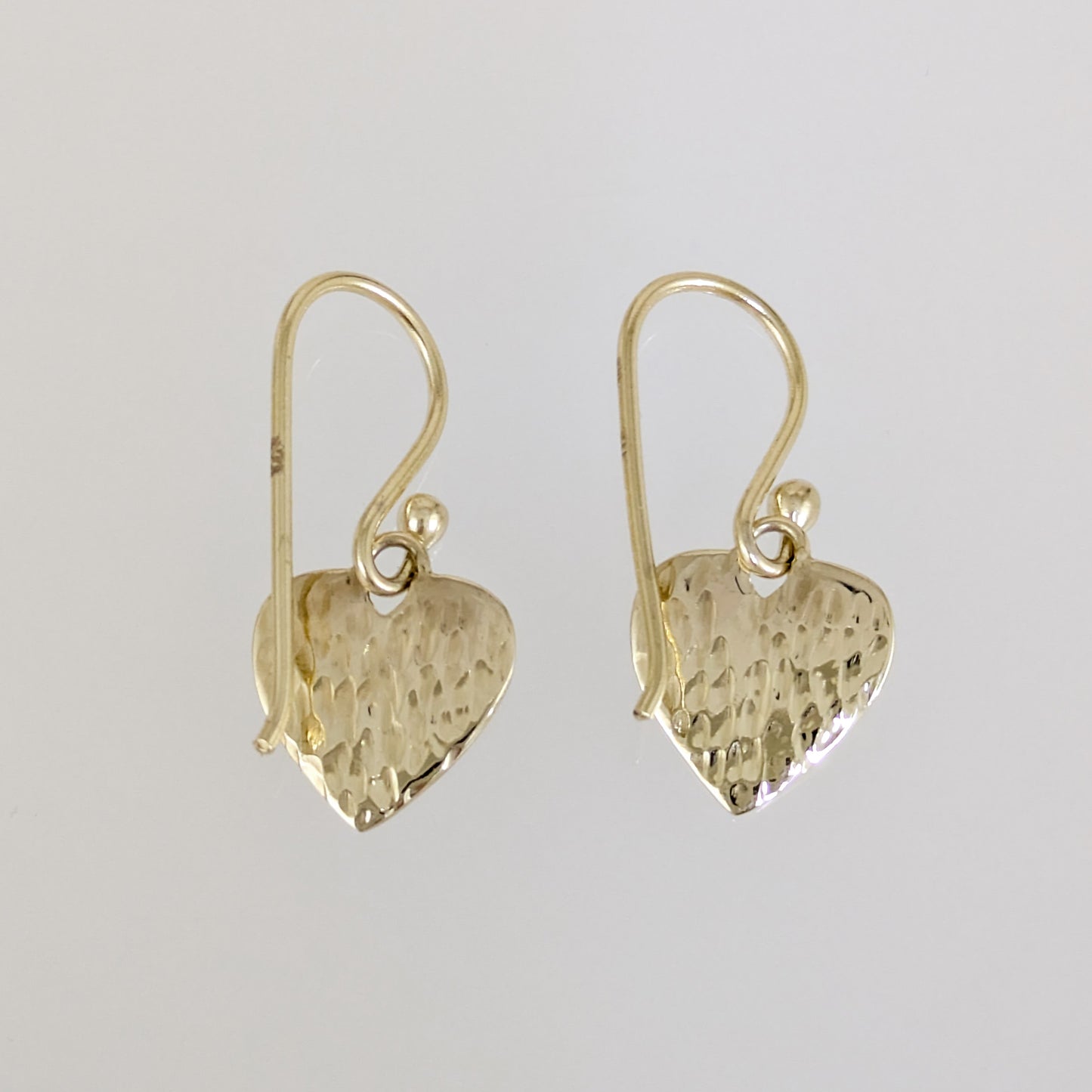 Heart Drop Earrings I Love You Engraved