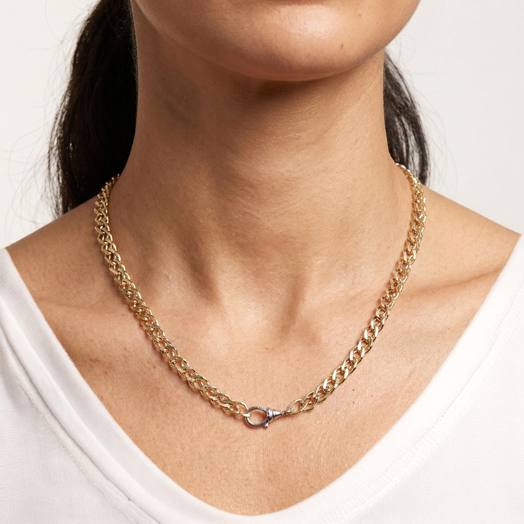 Byzantine Chain Necklace Adjustable Layering Chain
