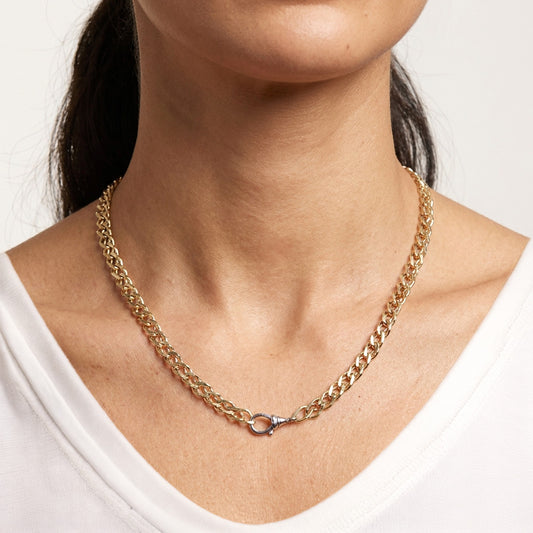 Byzantine Chain Necklace Adjustable Layering Chain