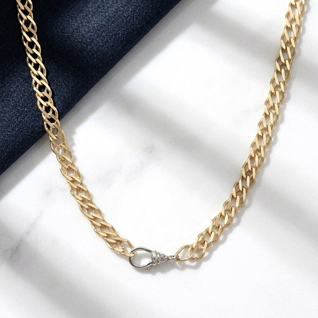Byzantine Chain Necklace Adjustable Layering Chain