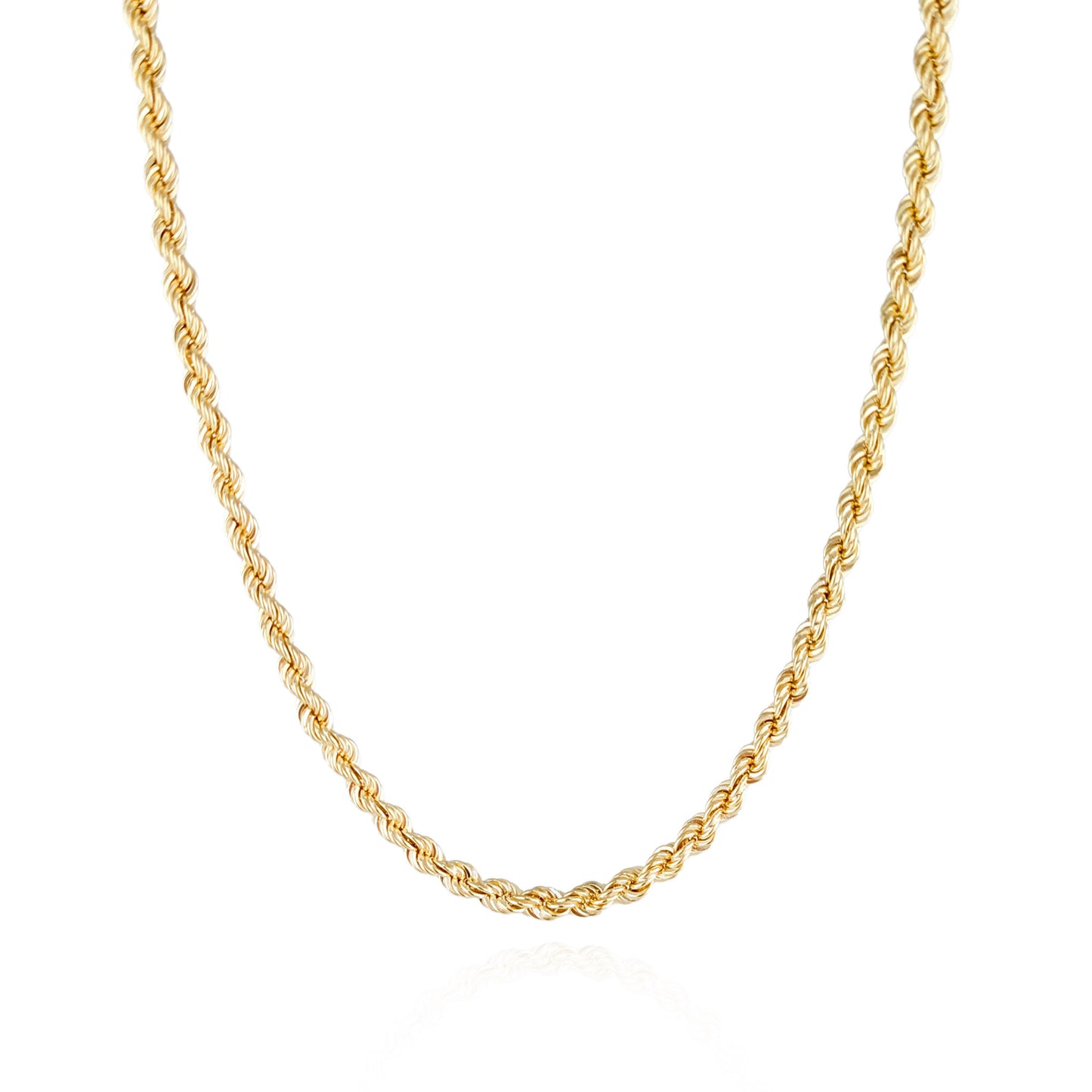 Rope Chain Necklace 4mm Bold Adjustable Chain