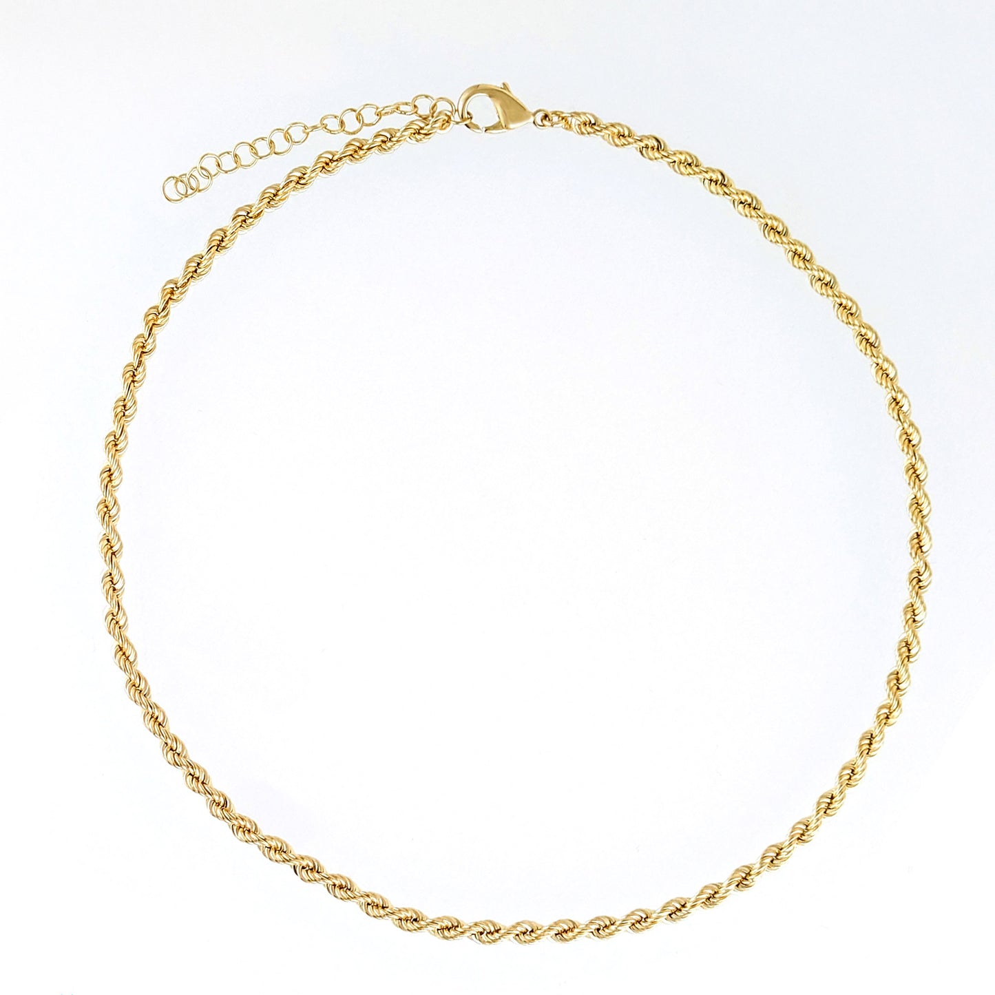 Rope Chain Necklace 4mm Bold Adjustable Chain