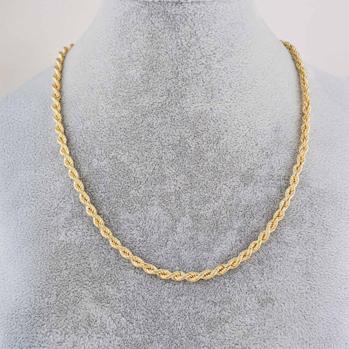 Rope Chain Necklace 4mm Bold Adjustable Chain