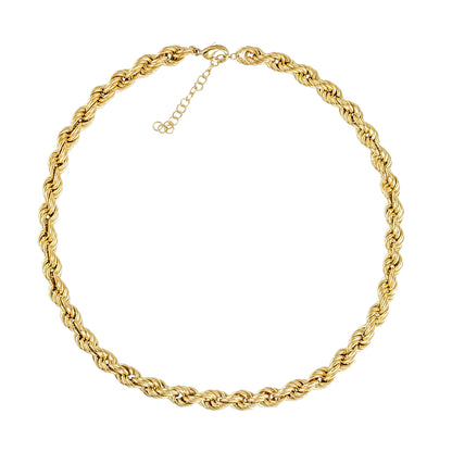Bold Rope ChainStatement Necklace  8mm gauge Adjustable