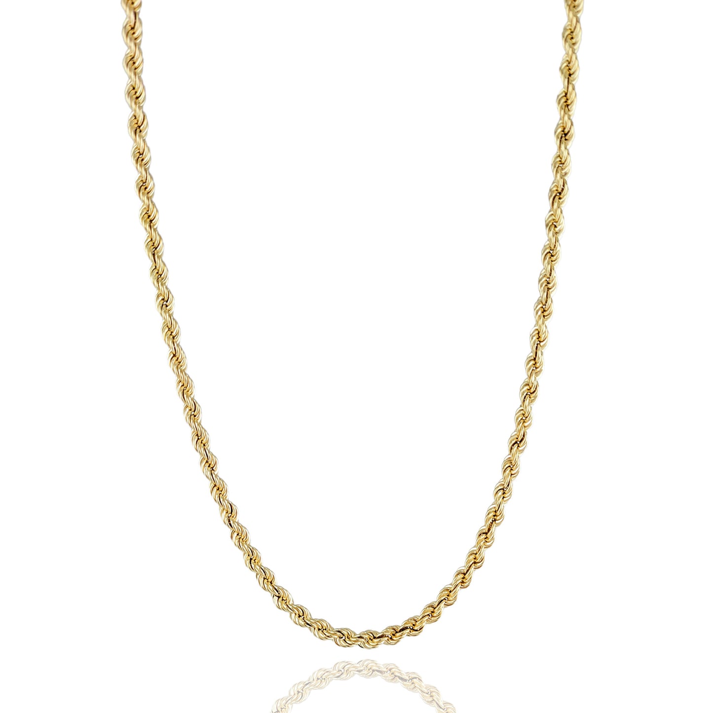Rope Chain Delicate Statement Necklace - 5.5mm Gauge - Adjustable