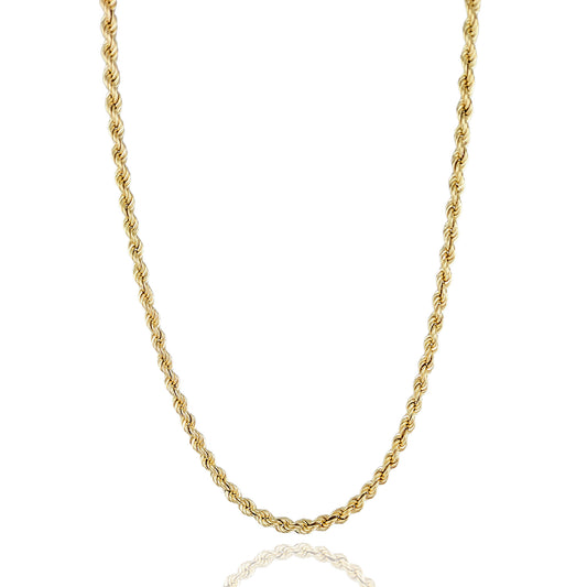 Rope Chain Delicate Statement Necklace - 5.5mm Gauge - Adjustable