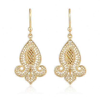 Fleur-de-Lis Dangle Earrings