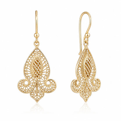 Fleur-de-Lis Dangle Earrings