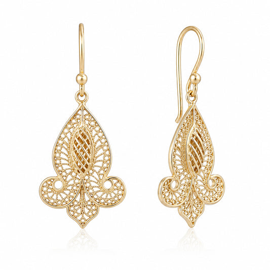 Fleur-de-Lis Dangle Earrings