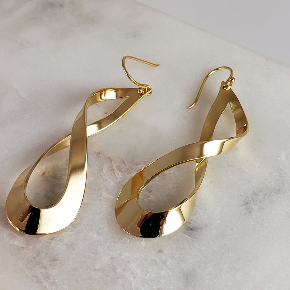 Elegant Infinity Dangle Earrings