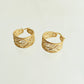 Filigree Graduated Hoop Earrings 1.25"