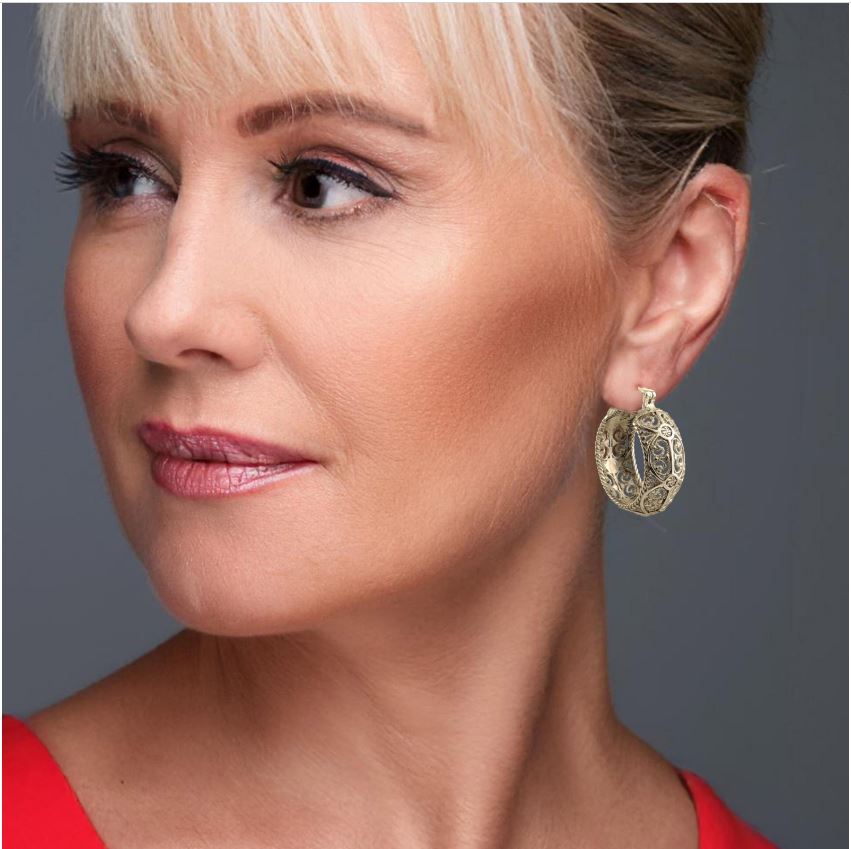 Filigree Hoop Earrings – Intricate Gold Statement Hoops