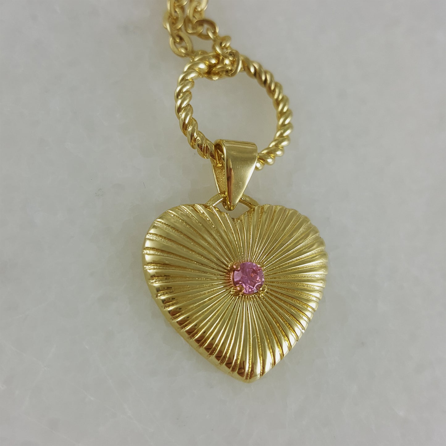 Cute Princess Movie-Inspired 18K Gold Necklace