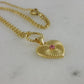 Cute Princess Movie-Inspired 18K Gold Necklace