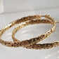 Byzantine Link Hoop Earrings with Timeless Texture