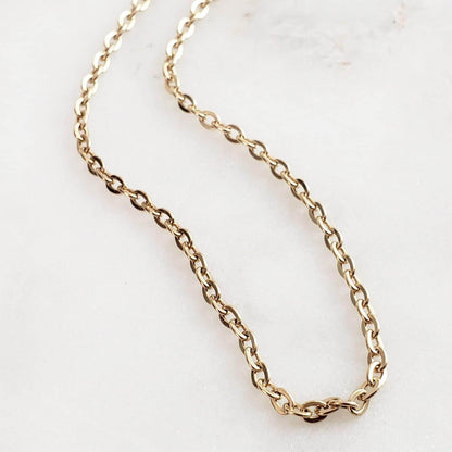 Durable Cable Chain, Necklace for Layering or Hold Pendants 18 inch & 36 inch - TurkishBling