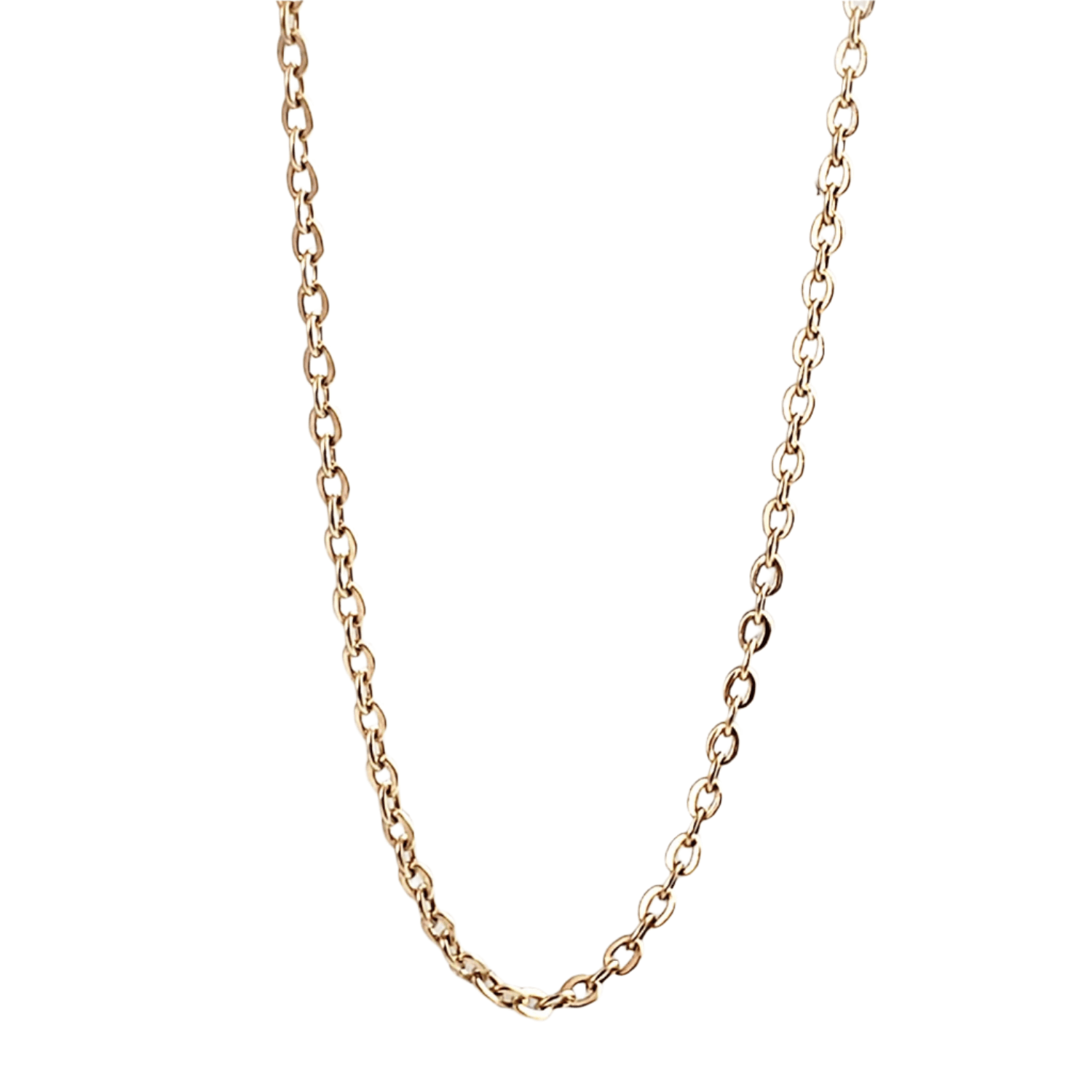 Durable Cable Chain, Necklace for Layering or Hold Pendants 18 inch & 36 inch - TurkishBling