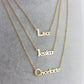 Custom Gold Name Necklace - Personalized Necklace, Nameplate Necklace, Sister Birthday Gift