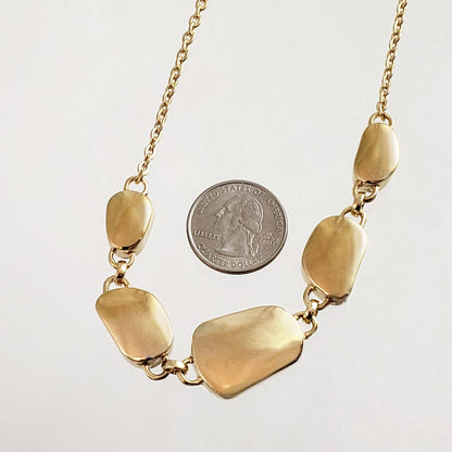 Organic Pebble Link Necklace