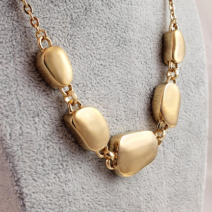 Organic Pebble Link Necklace