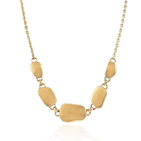Organic Pebble Link Necklace