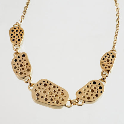 Organic Pebble Link Necklace