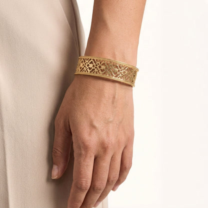 Pattern Cuff Bracelet Adjustable Open Bangle Statement Jewelry