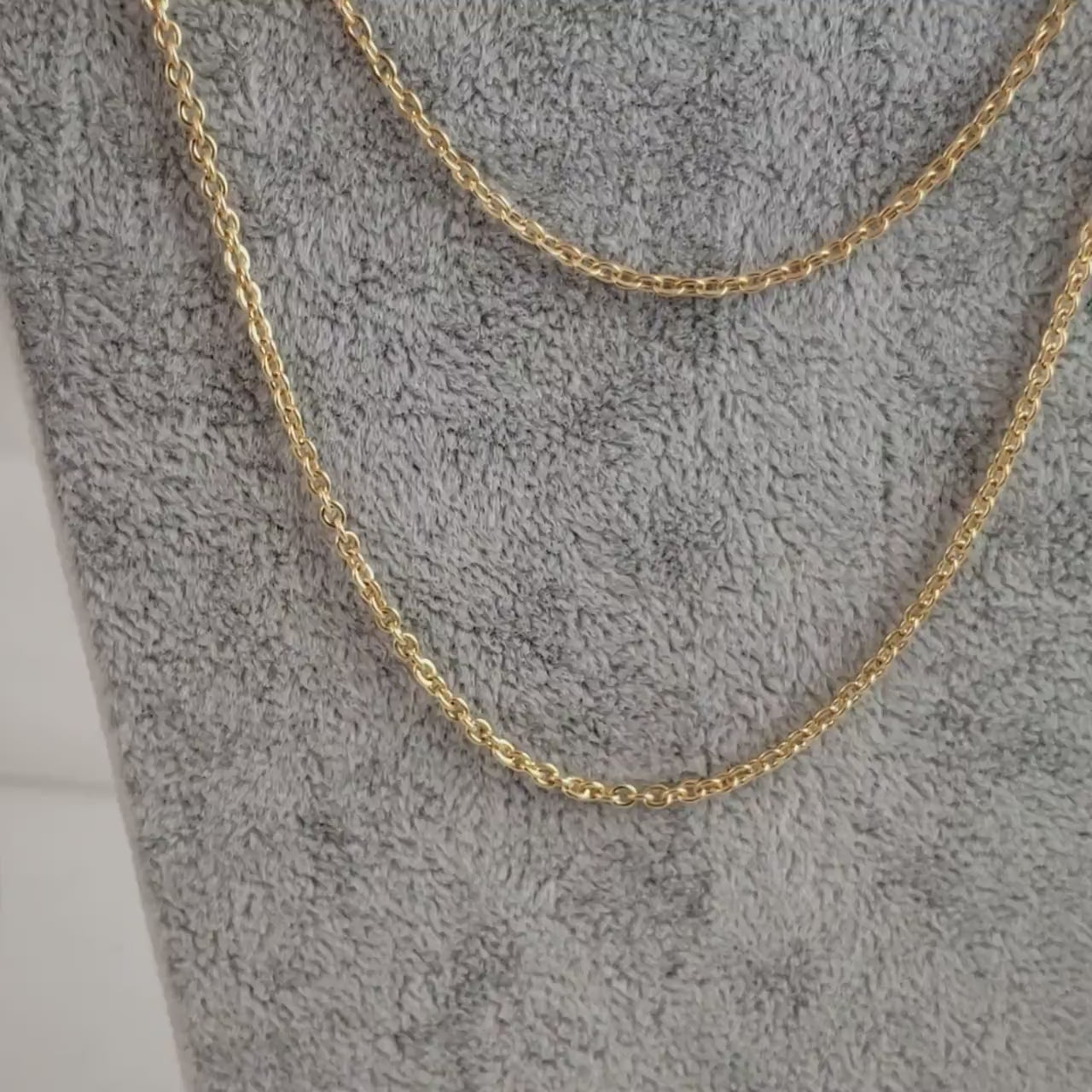 Pretty Cable Chain, Regular Chainmail, Layering, Necklace Stackable, Gold, Extender Chain, Cable Necklace - 18 inch 36 inch