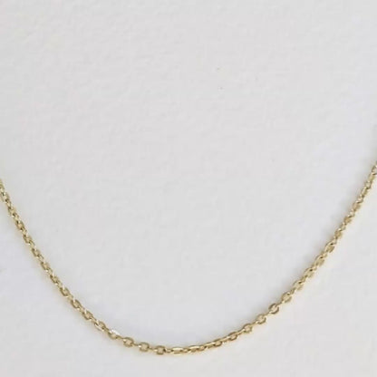 Adjustable Gold Chain Necklace 18k Gold Over Bronze Minimal Layering Chain