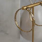 Byzantine Link Hoop Earrings with Timeless Texture