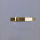 Facetted Narrow Bolt Gold Ring - 10k-14k-18k