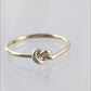 Minimalist Knot Gold Ring - 10k,14k,18k