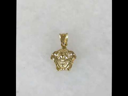 Solid Gold Medusa Pendant in  Available 10k, 14k or 18k  Gold