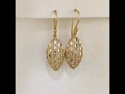 Marquise Openwork Drop Earrings
